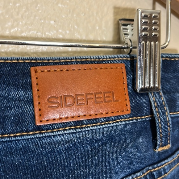 Sidefeel Classic Blue Raw Hem Jeans - Picture 7 of 9